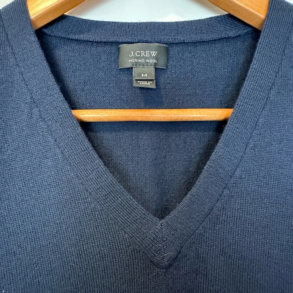 J. Crew Men's Merino Wool Vest in Navy Blue